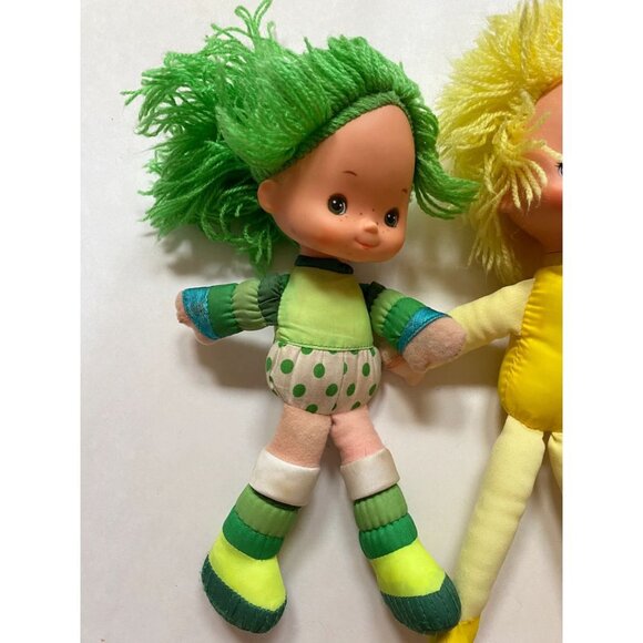 1983 Rainbow Brite Color Kids Dolls Patty O Green Canary Yellow Set of Three - Picture 2 of 8